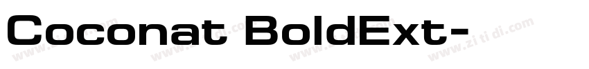 Coconat BoldExt字体转换